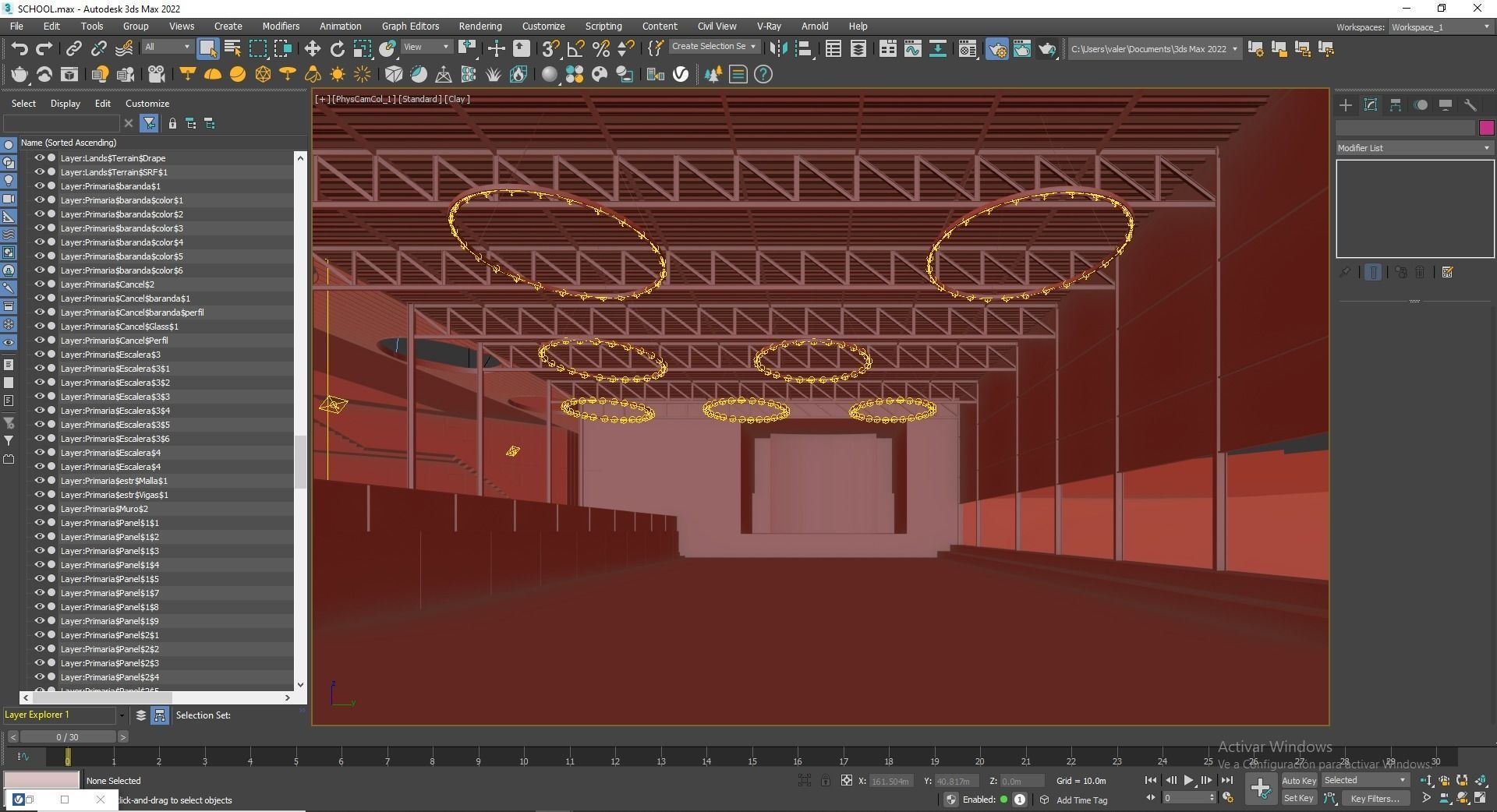 School Building 3D model_16
