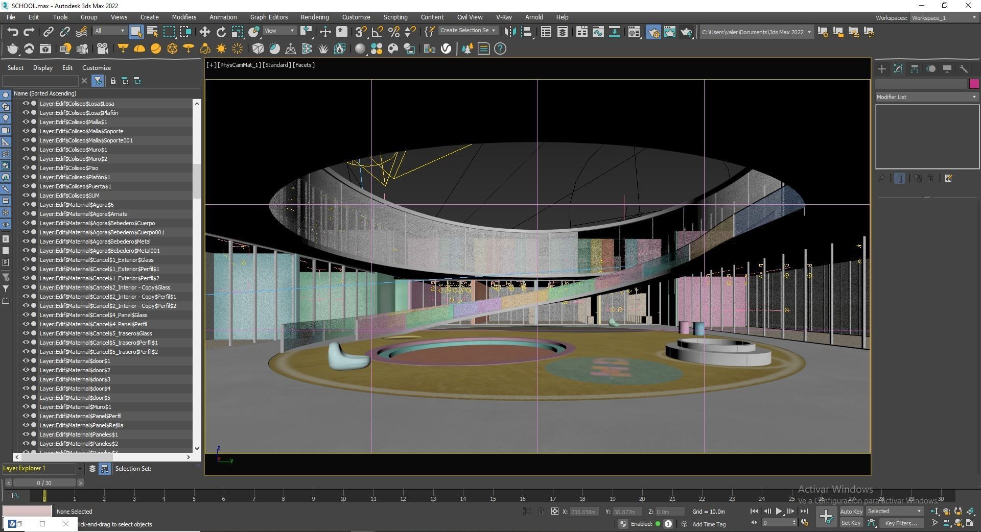School Building 3D model_27