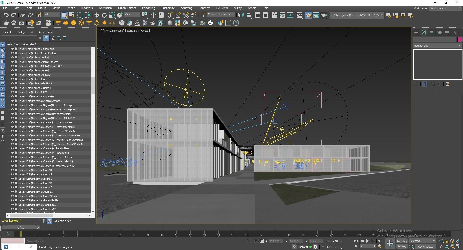School Building 3D model_21