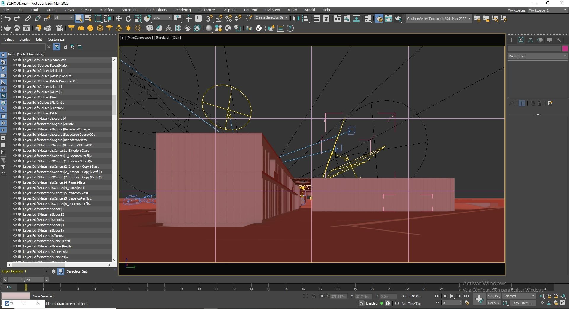 School Building 3D model_28
