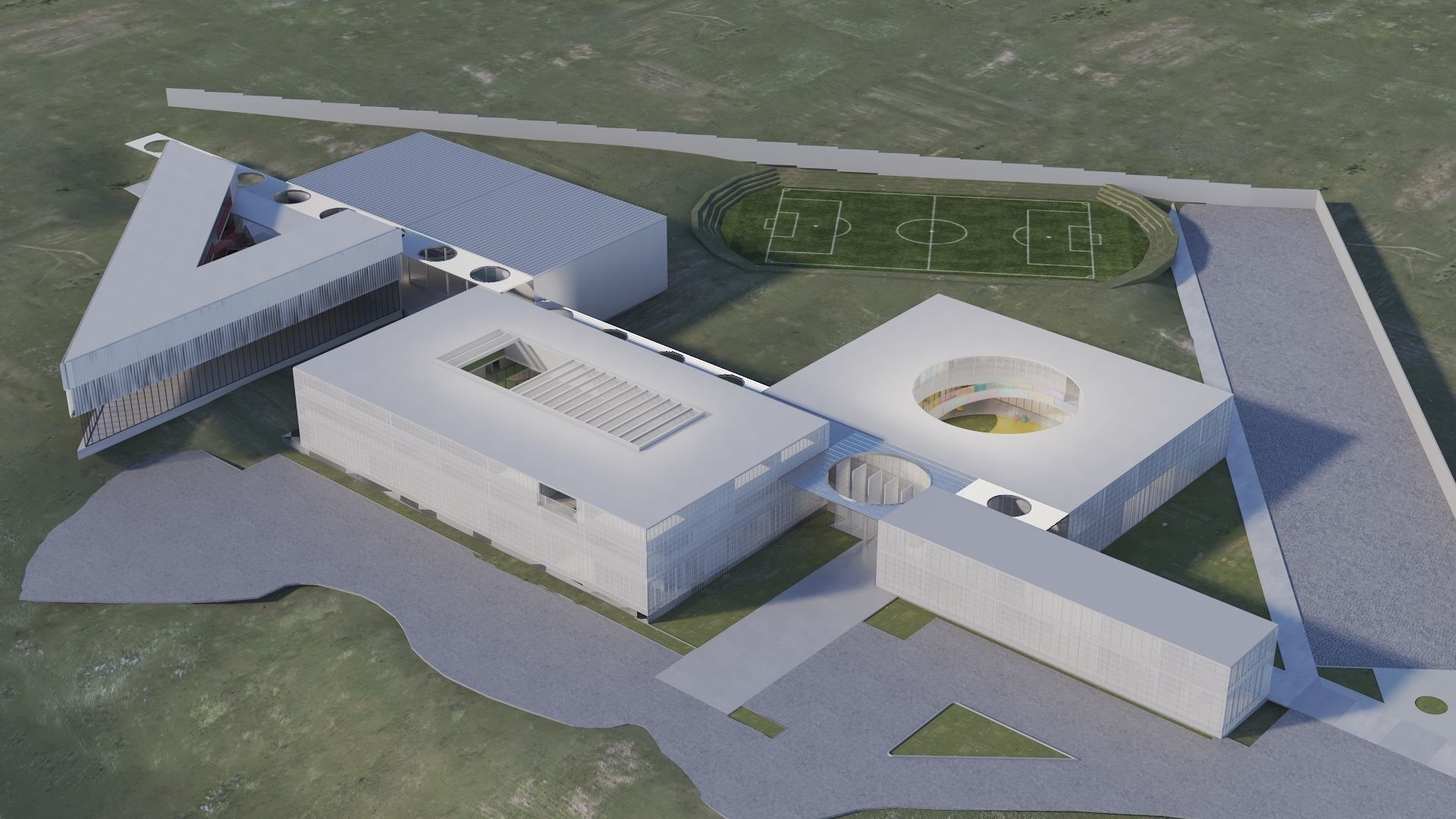 School Building 3D model_3