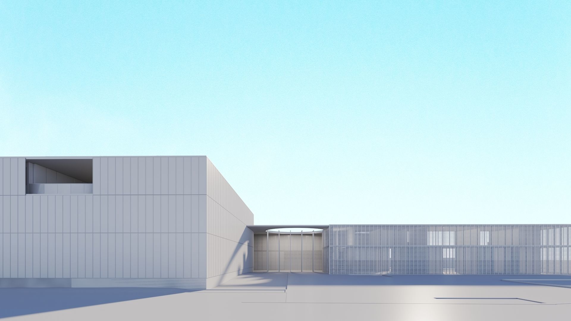 School Building 3D model_6