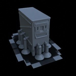 ANTI TANK POST FOR WAR TABLETOP TERRAIN 1-35 SUPPORTED STL 3D print model_107