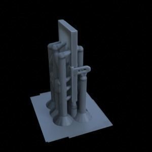 ANTI TANK POST FOR WAR TABLETOP TERRAIN 1-35 SUPPORTED STL 3D print model_91