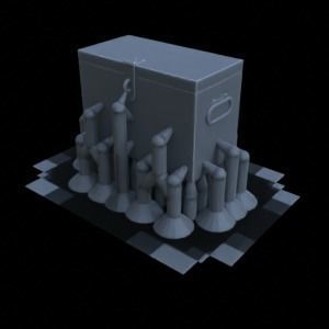 ANTI TANK POST FOR WAR TABLETOP TERRAIN 1-35 SUPPORTED STL 3D print model_86