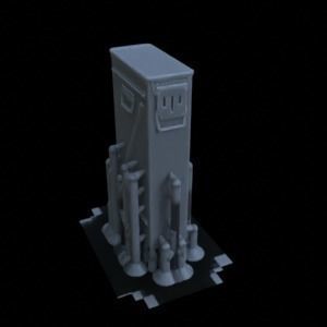 ANTI TANK POST FOR WAR TABLETOP TERRAIN 1-35 SUPPORTED STL 3D print model_92