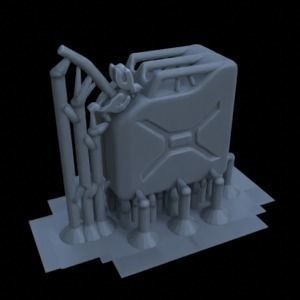 ANTI TANK POST FOR WAR TABLETOP TERRAIN 1-35 SUPPORTED STL 3D print model_35