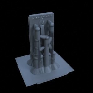 ANTI TANK POST FOR WAR TABLETOP TERRAIN 1-35 SUPPORTED STL 3D print model_99