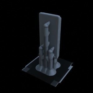 ANTI TANK POST FOR WAR TABLETOP TERRAIN 1-35 SUPPORTED STL 3D print model_93