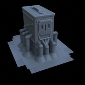ANTI TANK POST FOR WAR TABLETOP TERRAIN 1-35 SUPPORTED STL 3D print model_97