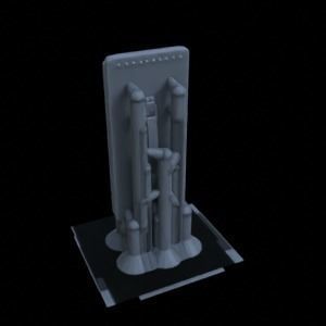 ANTI TANK POST FOR WAR TABLETOP TERRAIN 1-35 SUPPORTED STL 3D print model_104