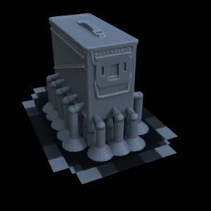 ANTI TANK POST FOR WAR TABLETOP TERRAIN 1-35 SUPPORTED STL 3D print model_103