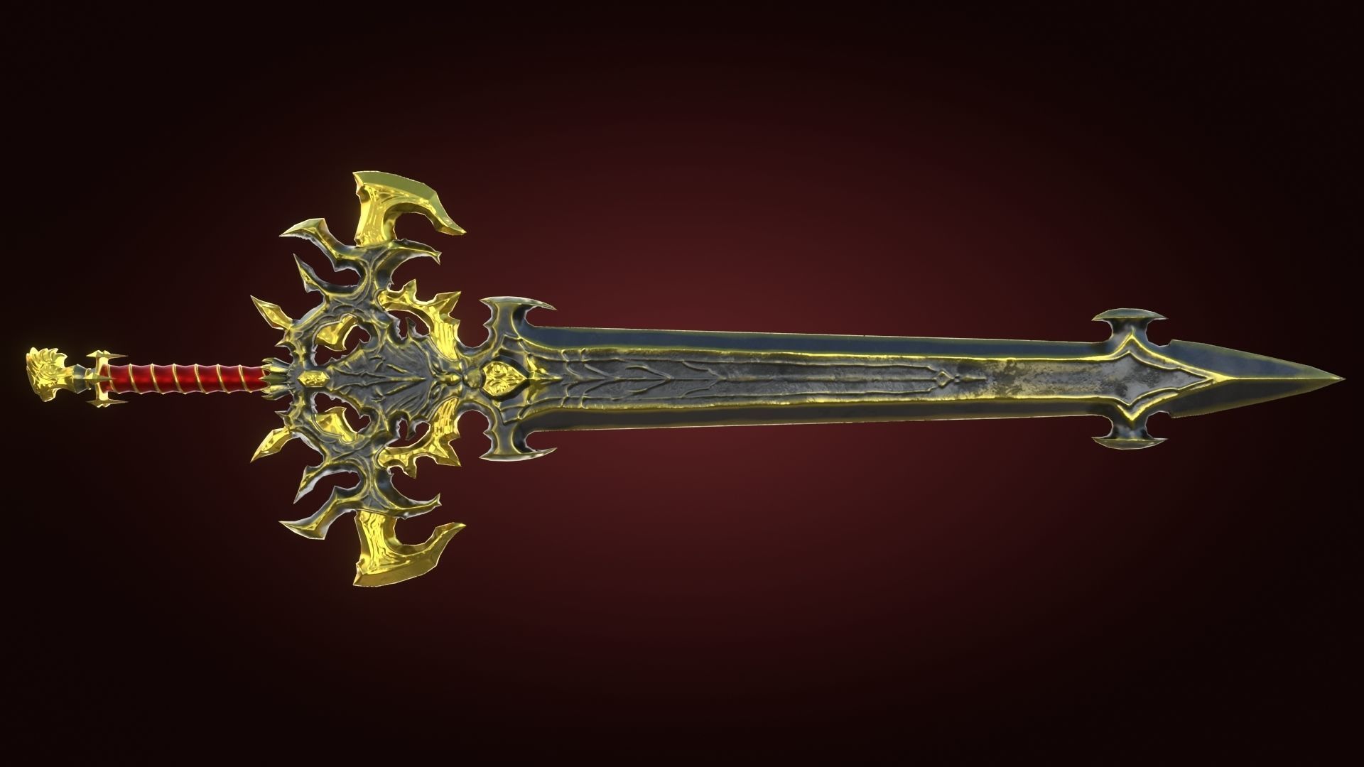Fantasy Sword Lion Game Ready Unreal Engine Unity Low-poly 3D model_4