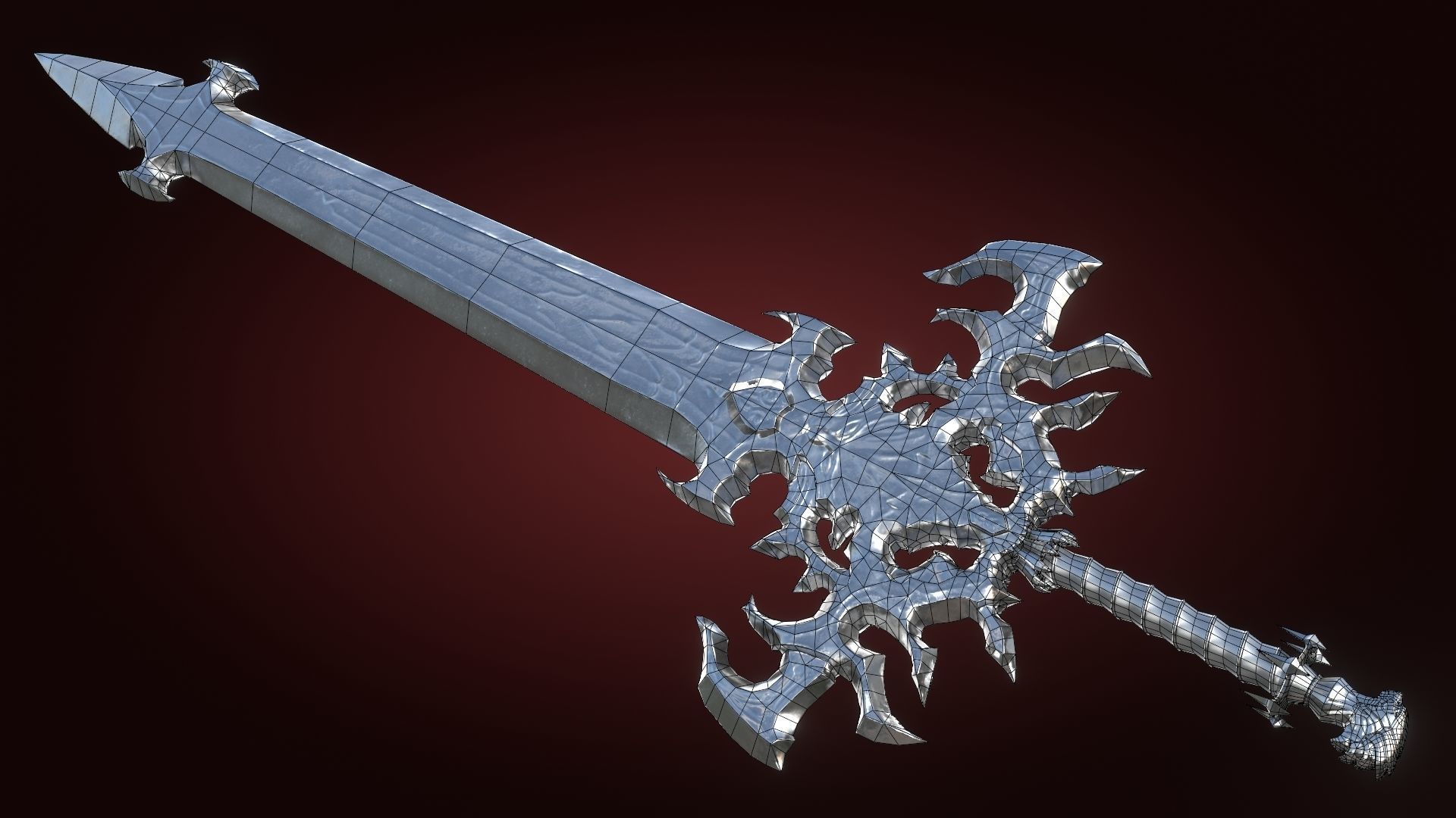 Fantasy Sword Lion Game Ready Unreal Engine Unity Low-poly 3D model_12