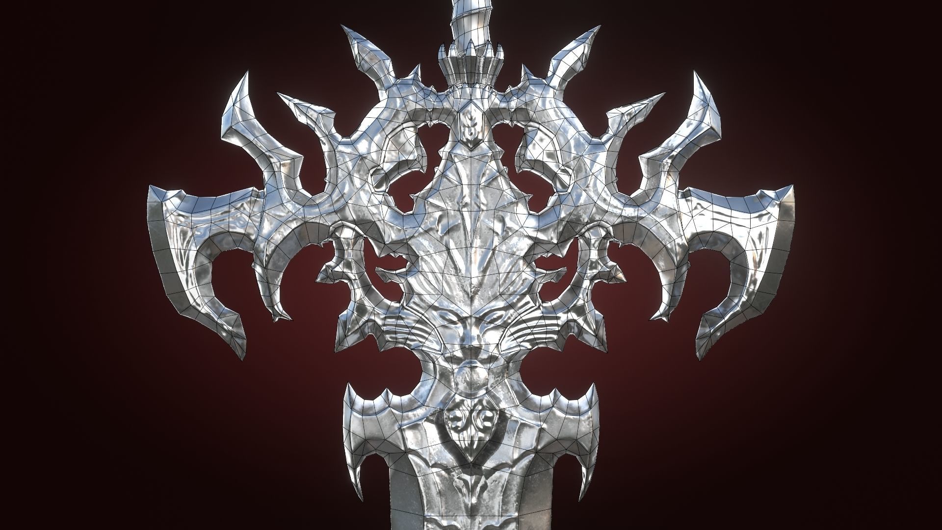 Fantasy Sword Lion Game Ready Unreal Engine Unity Low-poly 3D model_13