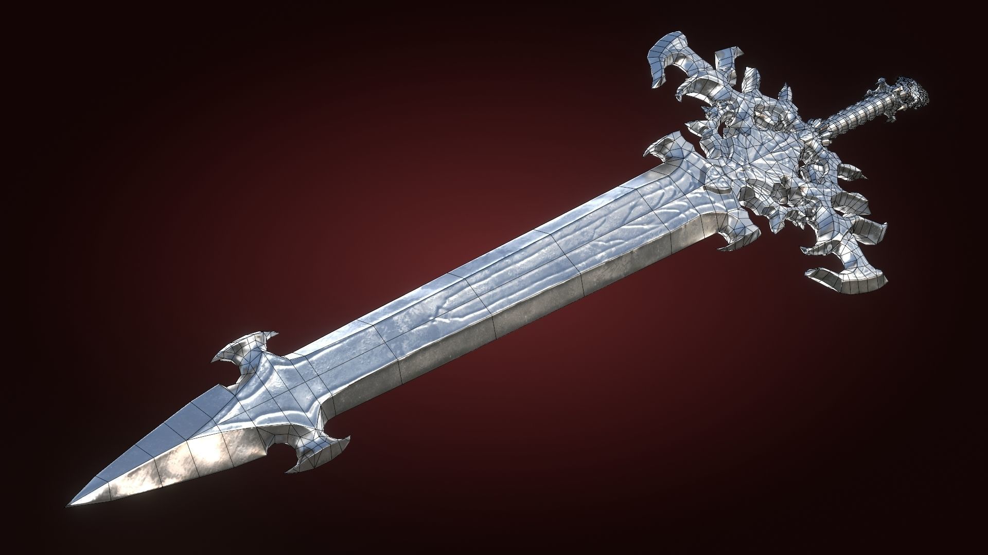 Fantasy Sword Lion Game Ready Unreal Engine Unity Low-poly 3D model_11