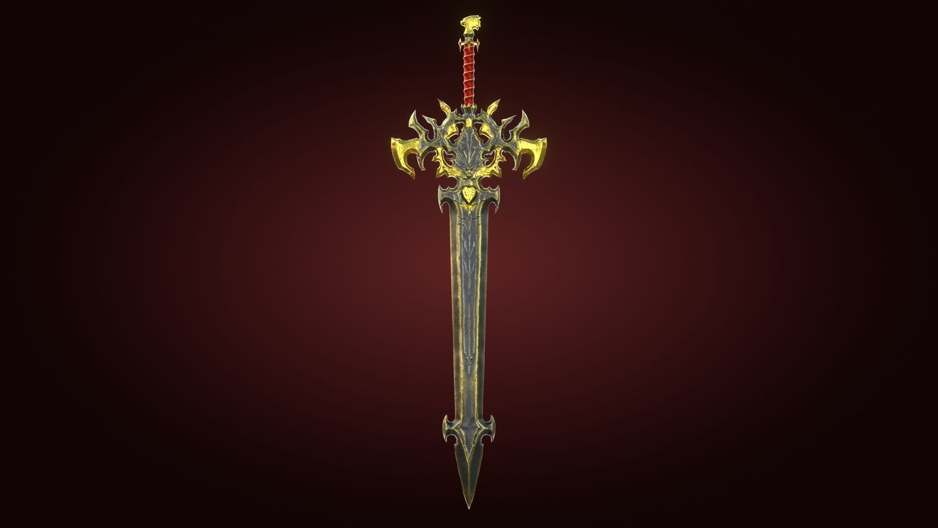 Fantasy Sword Lion Game Ready Unreal Engine Unity Low-poly 3D model_6