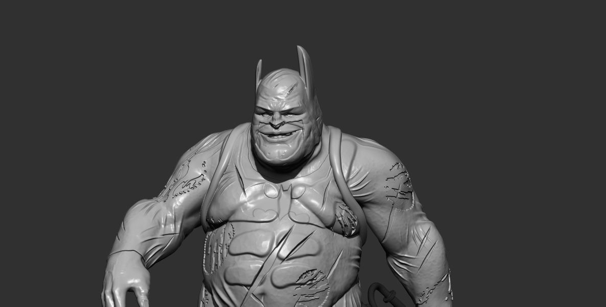 hombre bat comic 3D print model_3