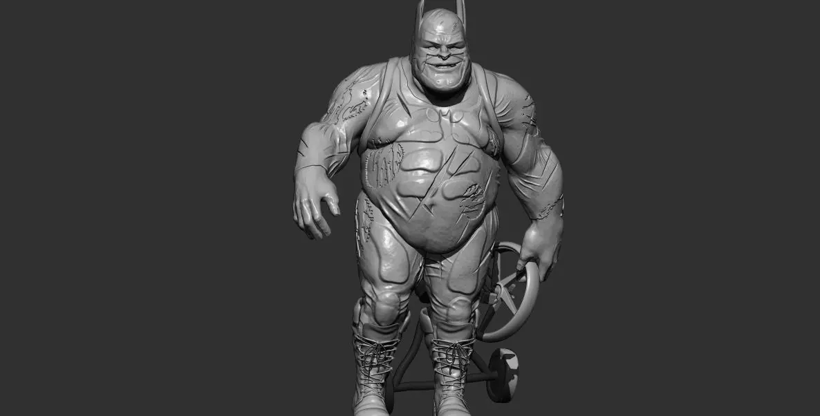 hombre bat comic 3D print model_0