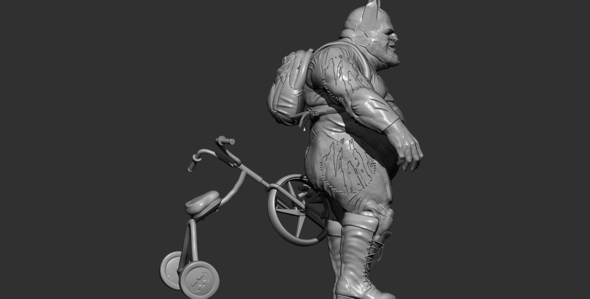 hombre bat comic 3D print model_1