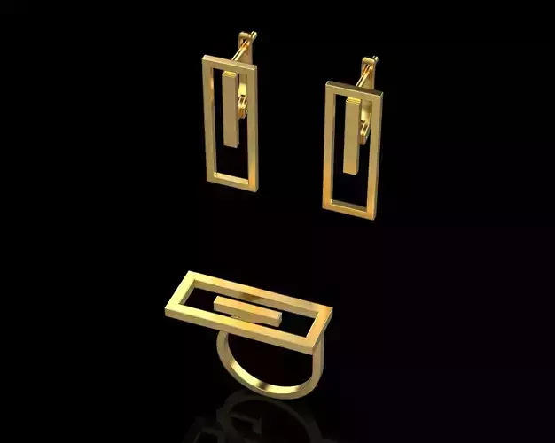 Ring Earrings Sets N17