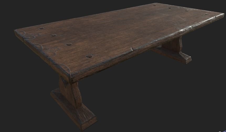 table from game of thrones 3D model_1
