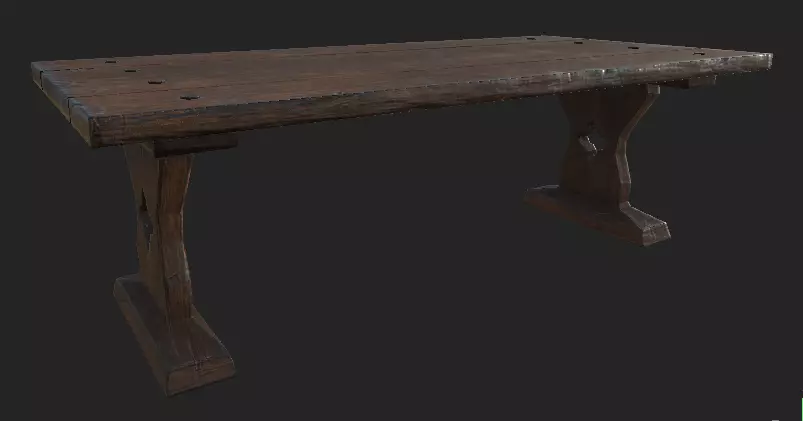 table from game of thrones 3D model_0
