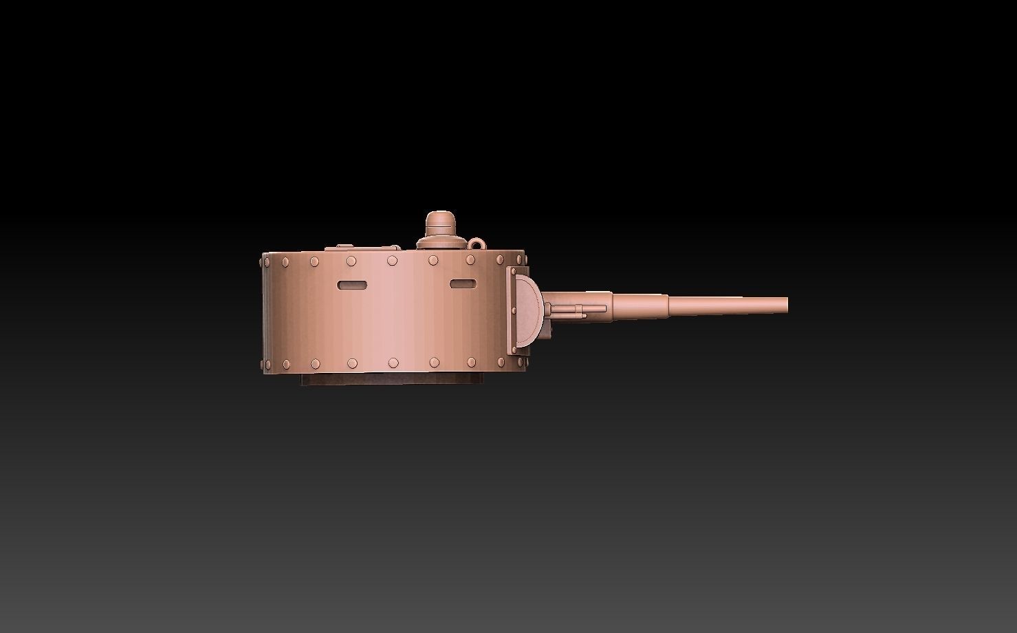 T35 Tank Turrets ROYALTY FREE VERSION 3D print model_2