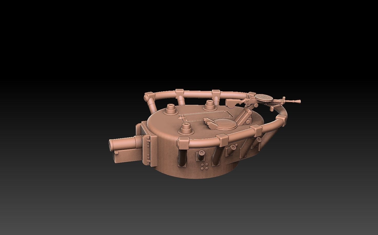 T35 Tank Turrets ROYALTY FREE VERSION 3D print model_11