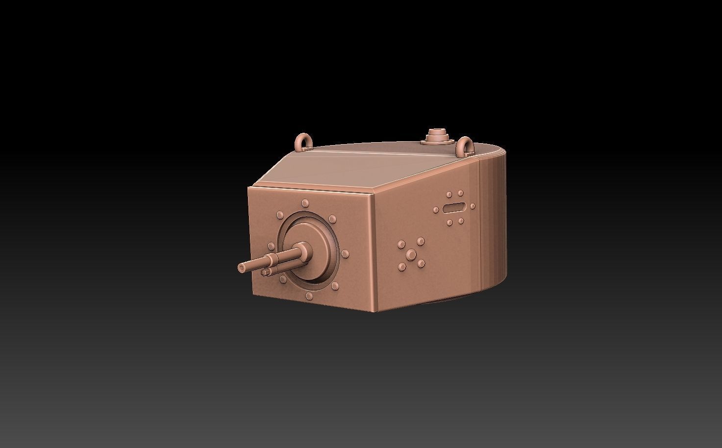 T35 Tank Turrets ROYALTY FREE VERSION 3D print model_6