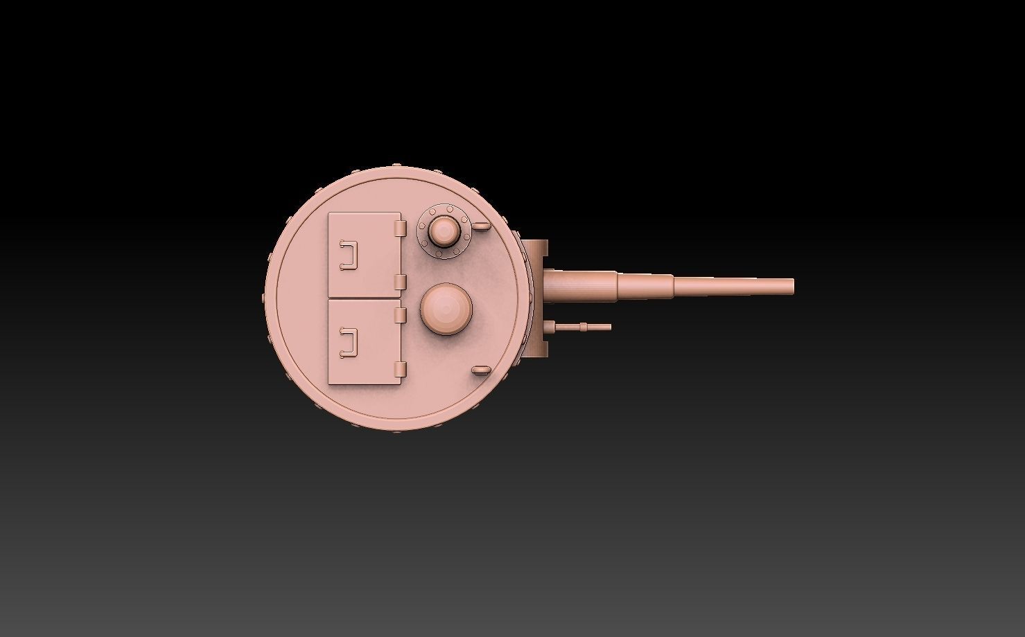 T35 Tank Turrets ROYALTY FREE VERSION 3D print model_13