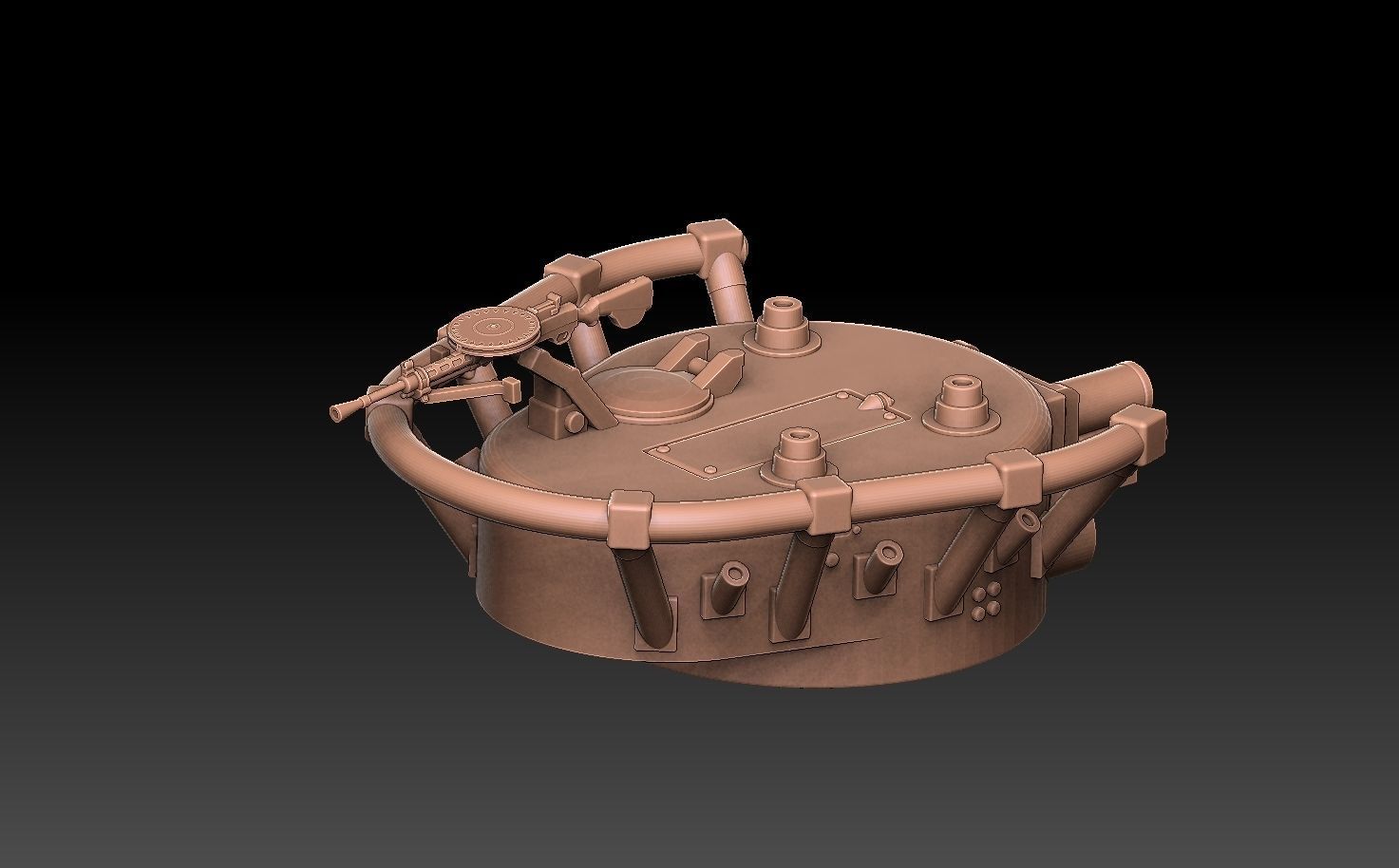 T35 Tank Turrets ROYALTY FREE VERSION 3D print model_8