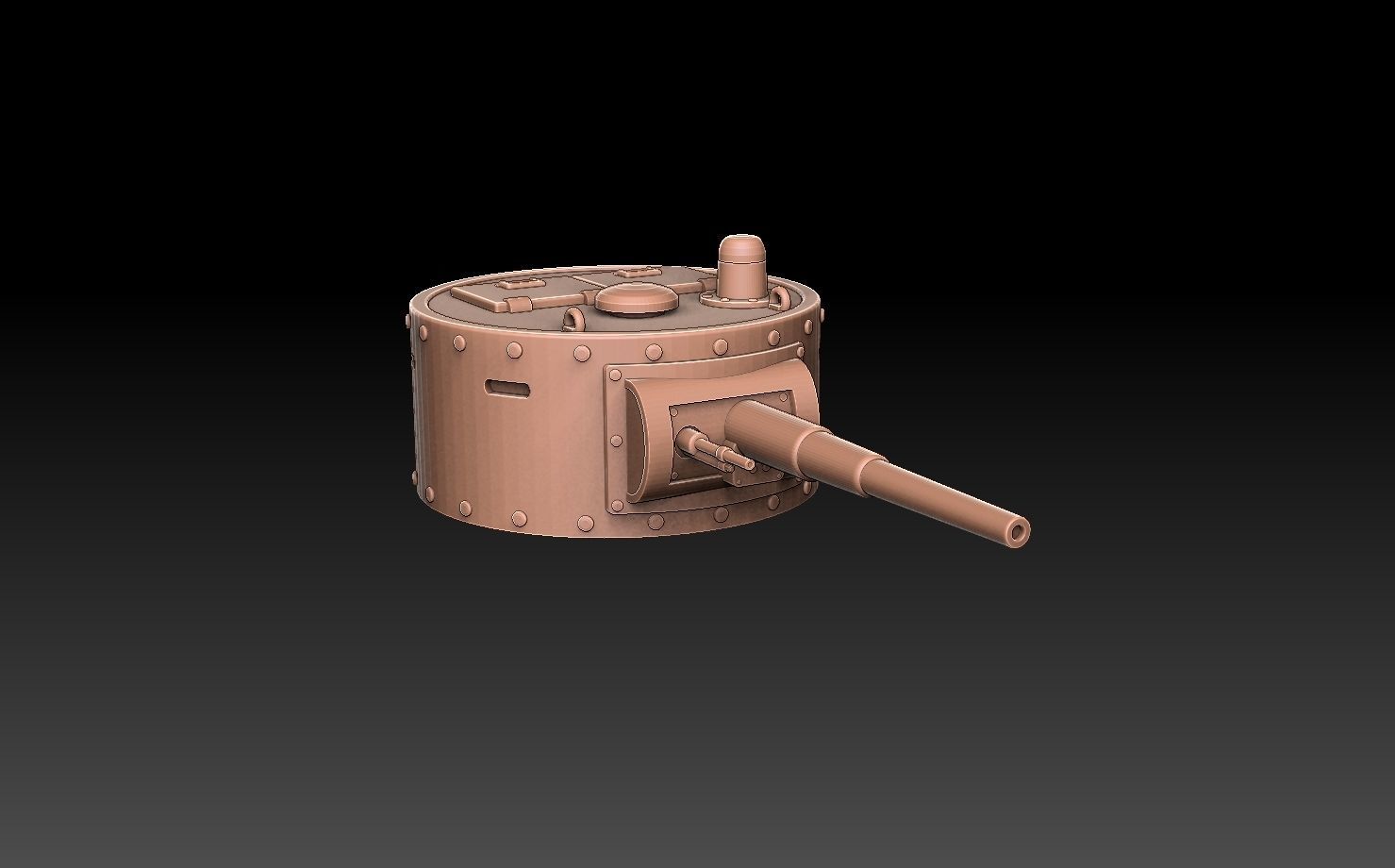 T35 Tank Turrets ROYALTY FREE VERSION 3D print model_4