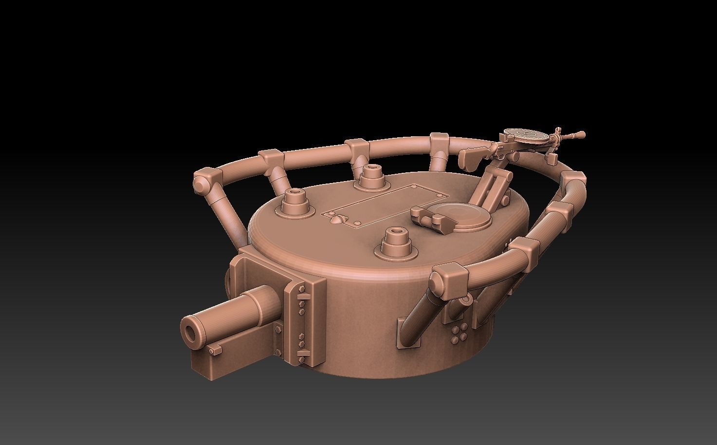 T35 Tank Turrets ROYALTY FREE VERSION 3D print model_7