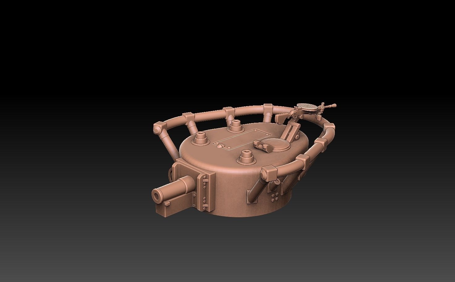 T35 Tank Turrets ROYALTY FREE VERSION 3D print model_10