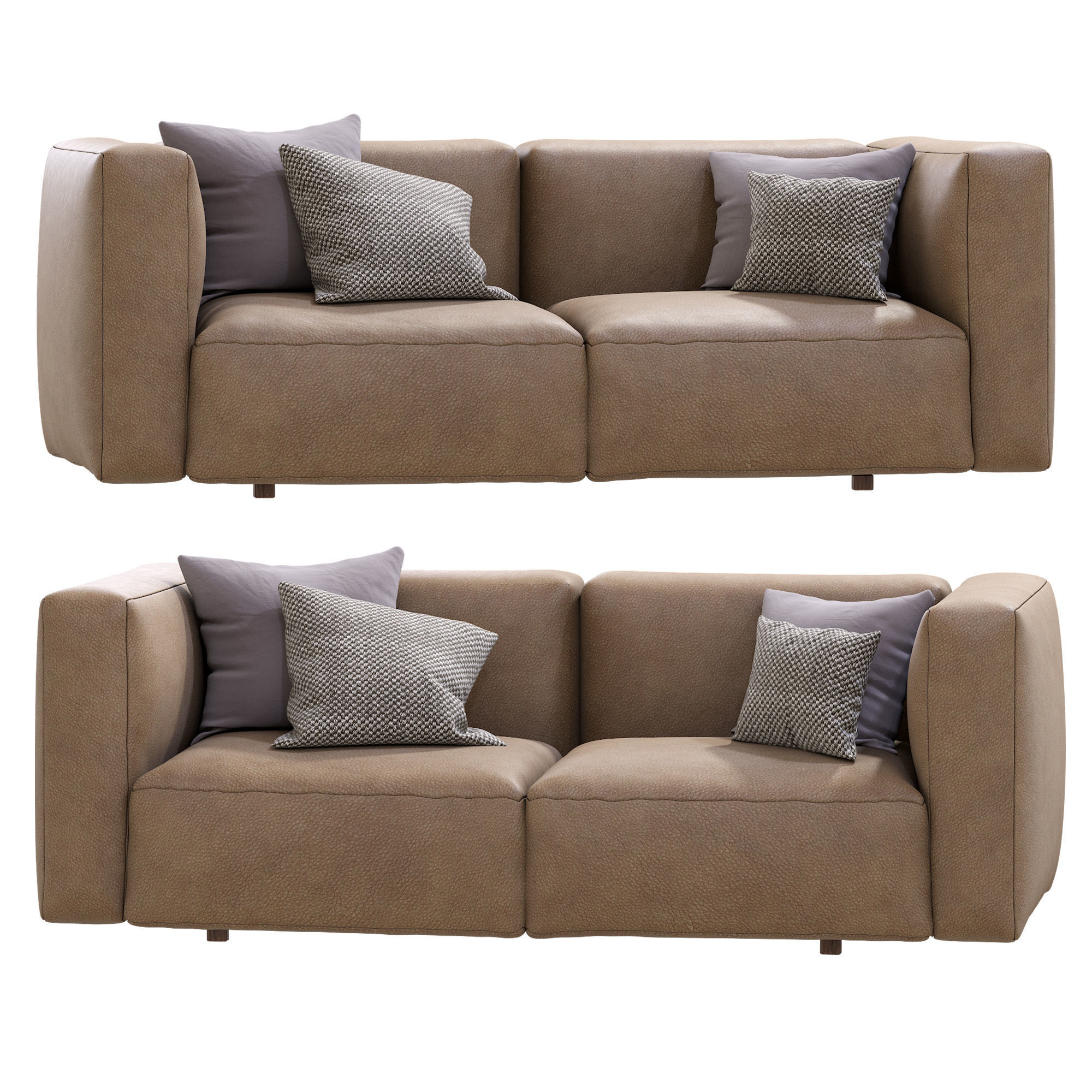 Prostoria Leather Sofa Match 3D model_2