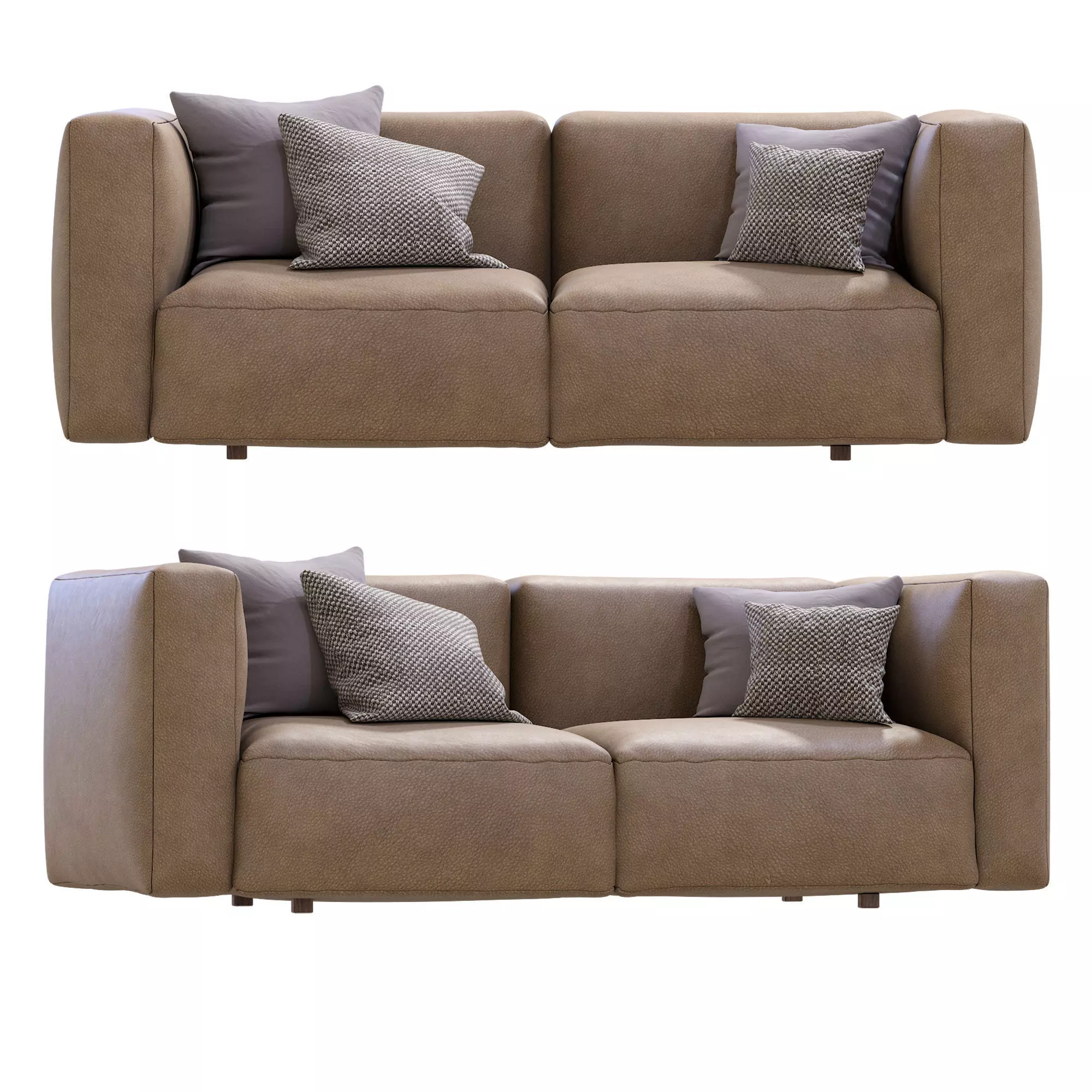 Prostoria Leather Sofa Match 3D model_0