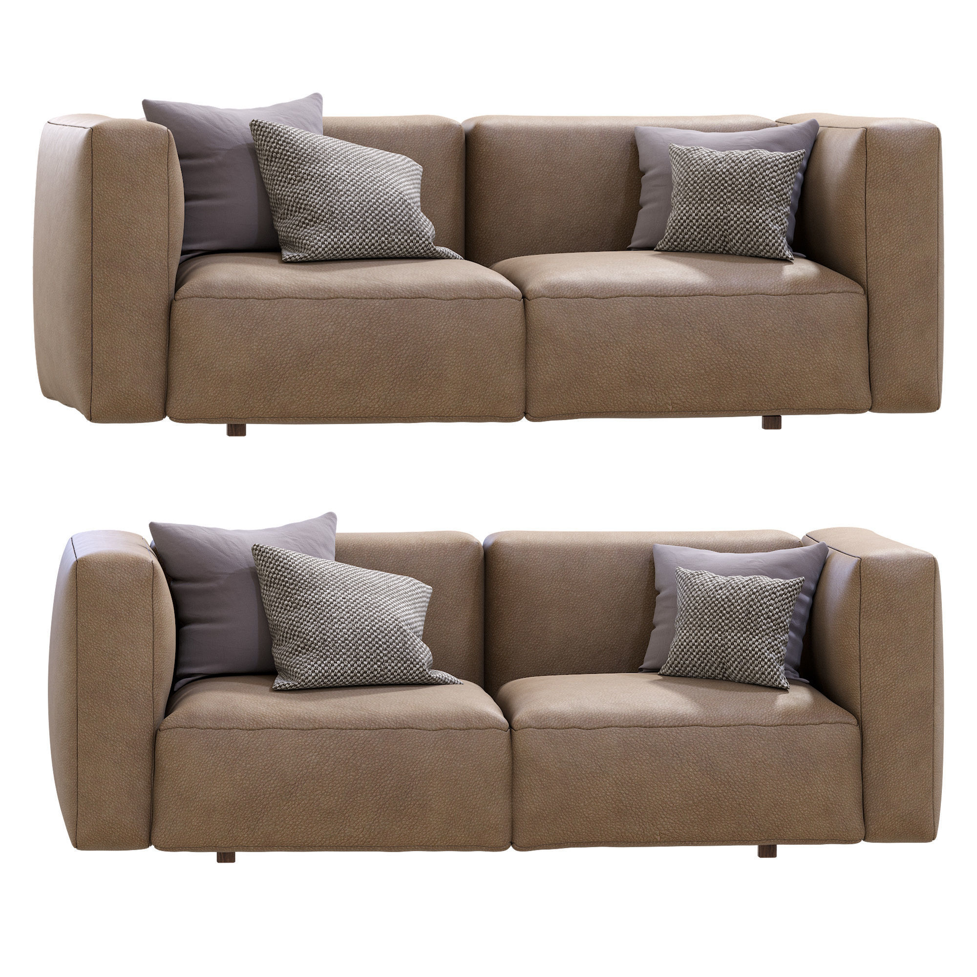 Prostoria Leather Sofa Match 3D model_1