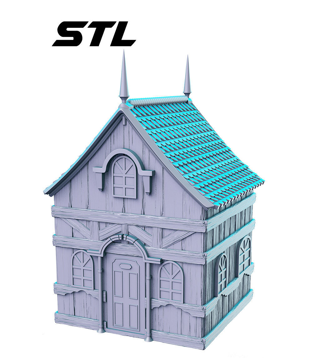 Hell House Final Fantasy 32mm Pre-supported 3D print model_3