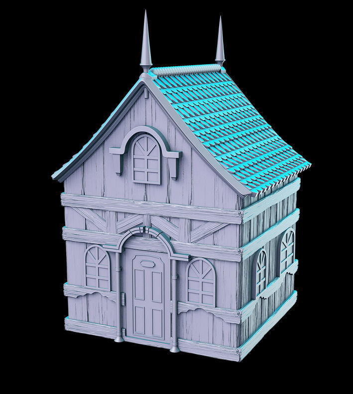 Hell House Final Fantasy 32mm Pre-supported 3D print model_1