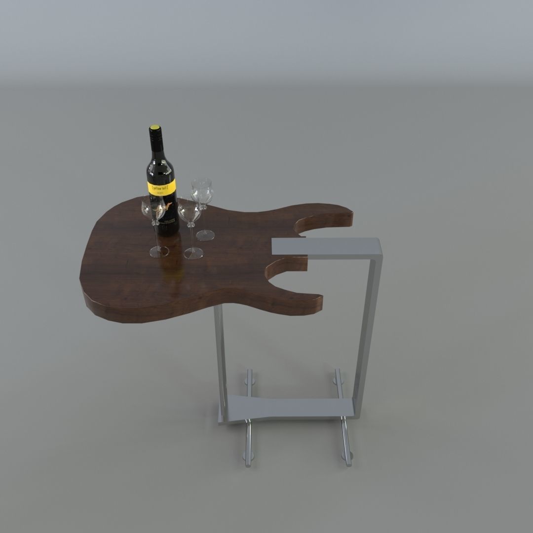 Guitar Table 3D model_6