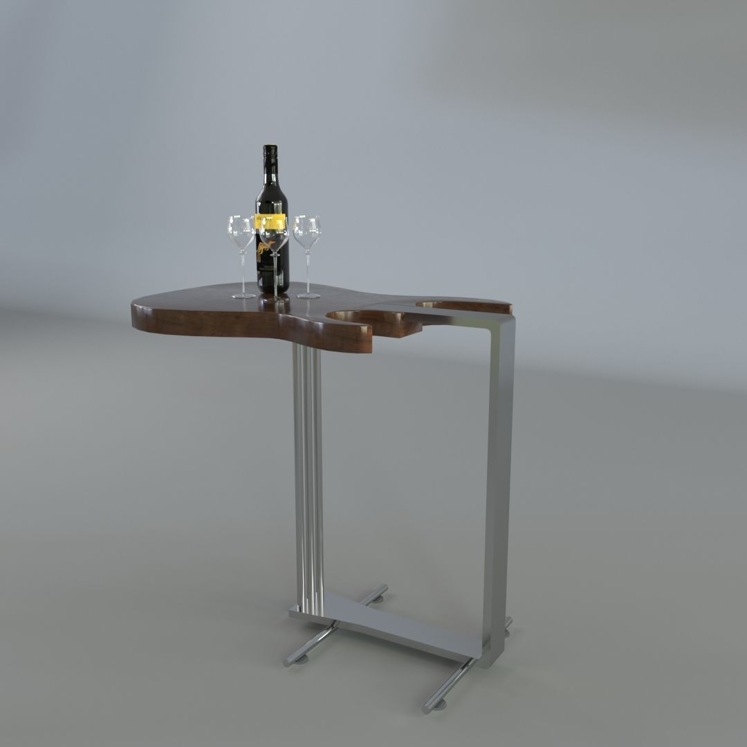 Guitar Table 3D model_3