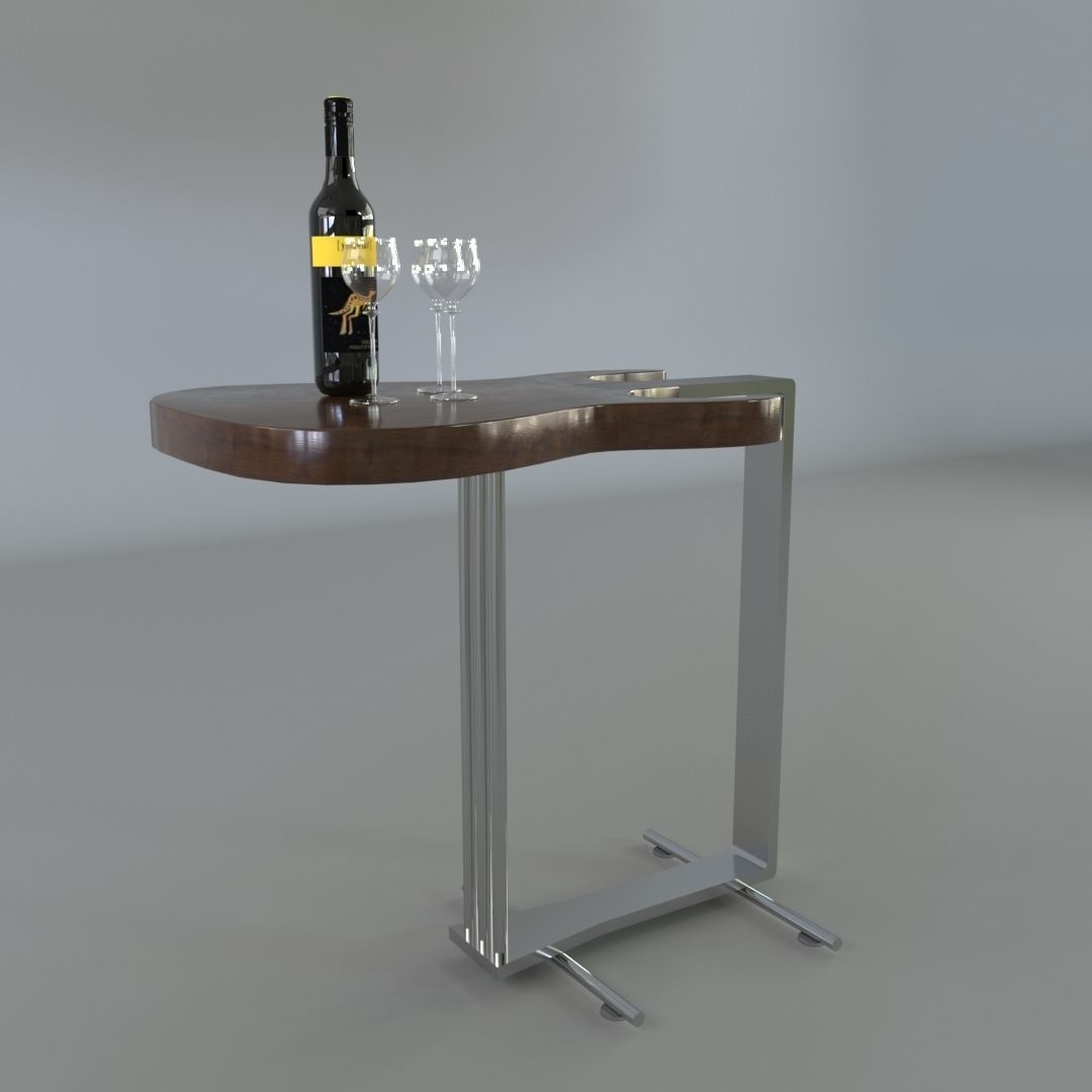 Guitar Table 3D model_4