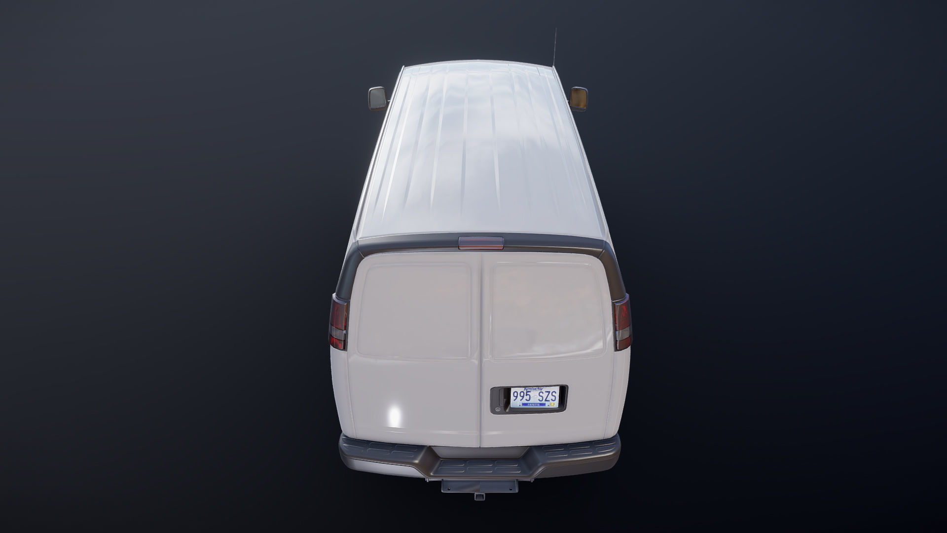 Generic industrial van Low-poly 3D model_23