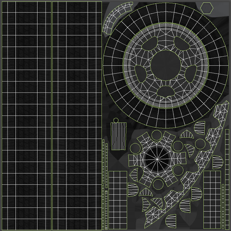 Generic industrial van Low-poly 3D model_43