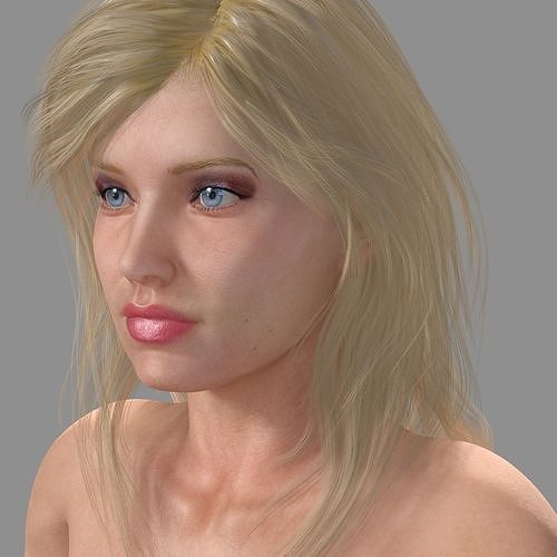 Anastasia Female Character Low-poly 3D model