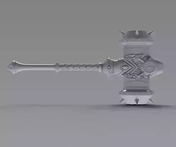 3D model Basalt Battlehammer from Lineage2 Game 3D print model 3D print model
