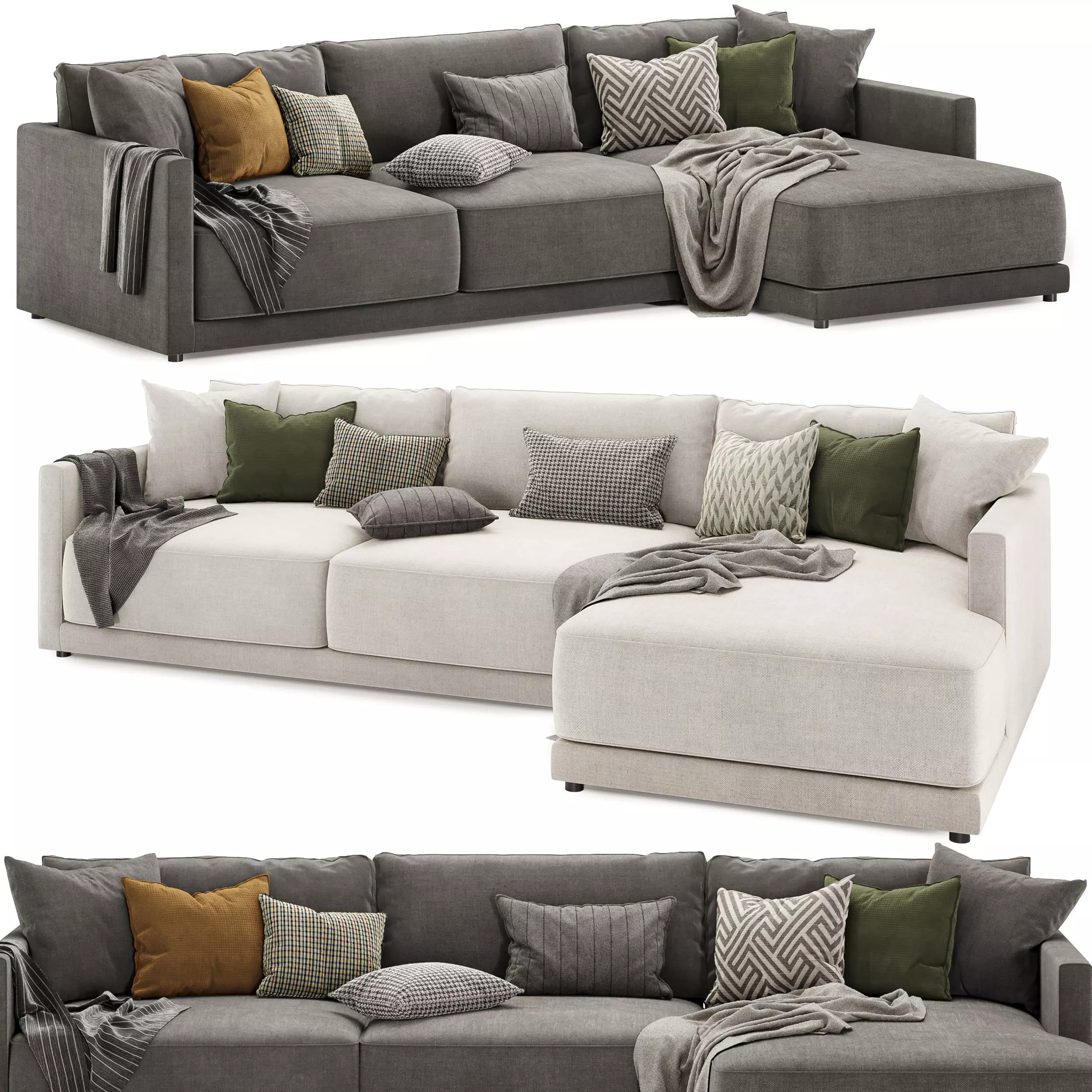 gather sectional sofa 3D model