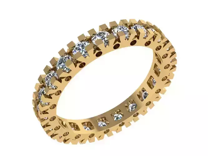 Ring409 diamond eternity ring gold