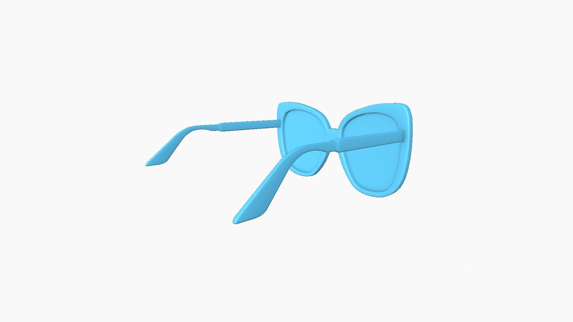 Sunglass J01 Red - Character Design Fashion Low-poly 3D model_10